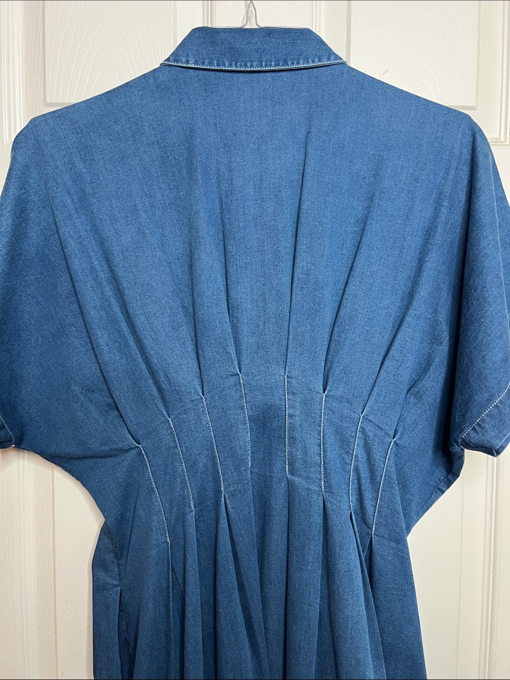Tobie Shirt Dress by Exquise in Denim - Picture 4 of 4